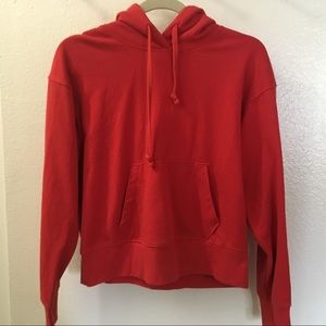 Uniqlo Red Cropped Hoodie
